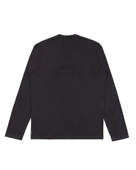 Armani Jeans Black Logo Long-Sleeved T-Shirt for men