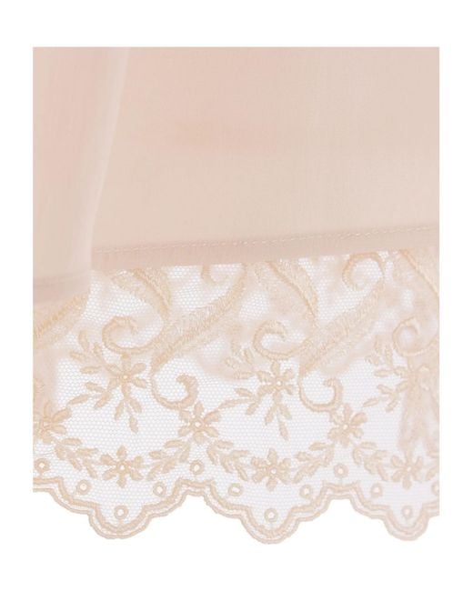 Simone Rocha White Elastic Waist Pajama Shorts