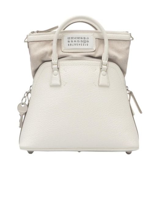 Maison Margiela White 5Ac Classique Mini Tote Bag