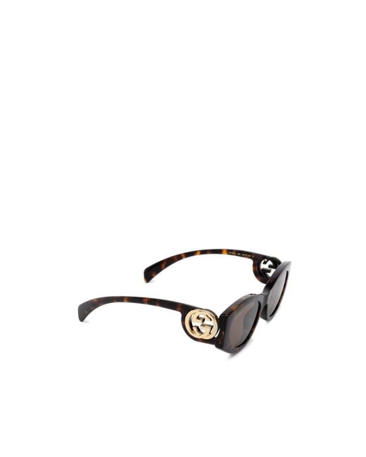 Gucci Multicolor Eyewear Cat-Eye Frame Sunglasses