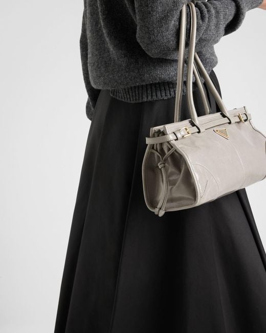 Prada Black Chino Circle Midi-Skirt