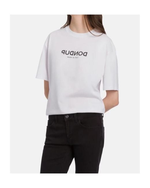 Dondup White Basic Crew-Neck T-Shirt
