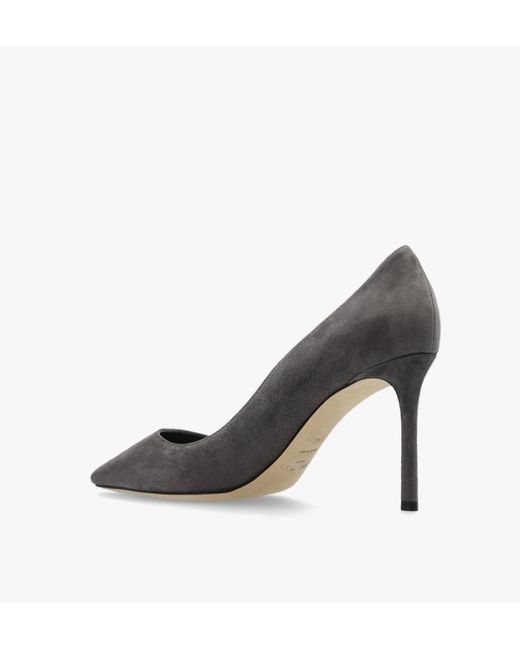 Jimmy Choo Gray Romy Pointed-Toe Pumps