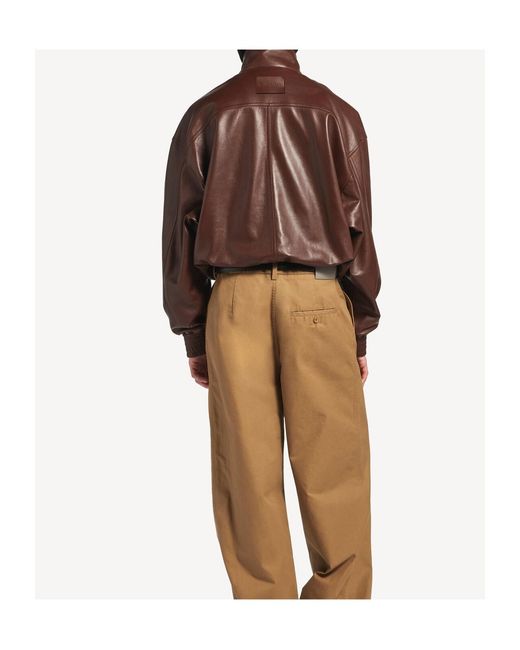 Balenciaga Brown High Collar Bomber for men