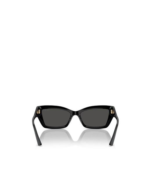 Jimmy Choo Black Eyewear Rectangle Frame Sunglasses