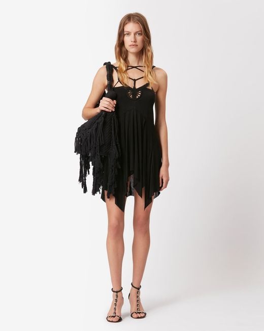 Isabel Marant Black Diana Sleeveless Dress