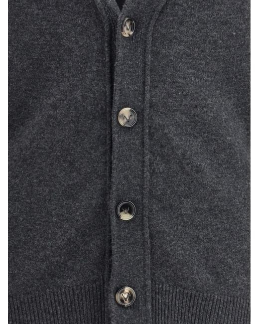 Bottega Veneta Blue Long-Sleeved Cardigan for men
