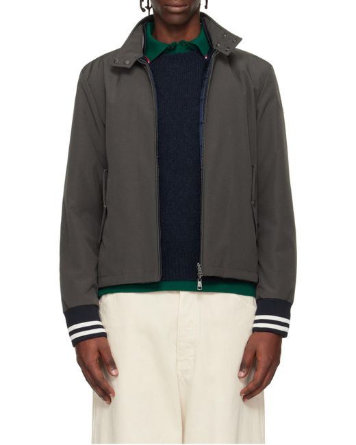 Moncler Gray Prieure Reversible Padded Bomber Jacket for men