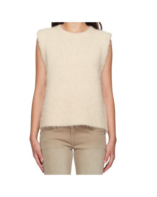 R13 Natural Deep Armhole Vest