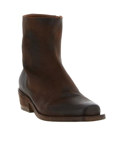 Marsèll Brown Zippered Boots for men