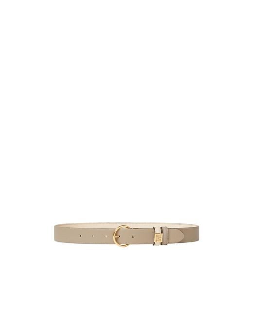 Fendi Natural Logo Plaque Reversible Belt