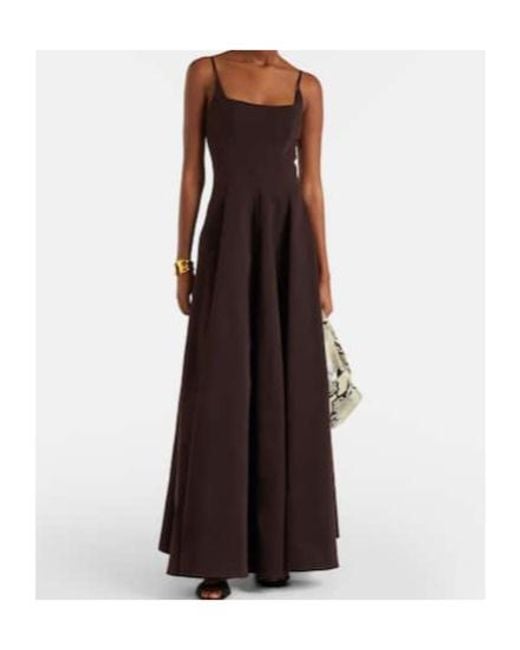 Staud Black Joy Cotton-Blend Gown