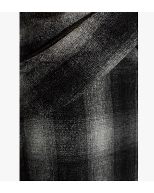 IRO Black Patterned Midi Skirt