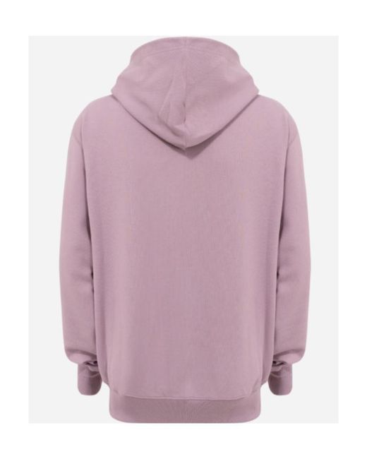 Helmut Lang Pink Logo-Print Cotton Hoodie for men