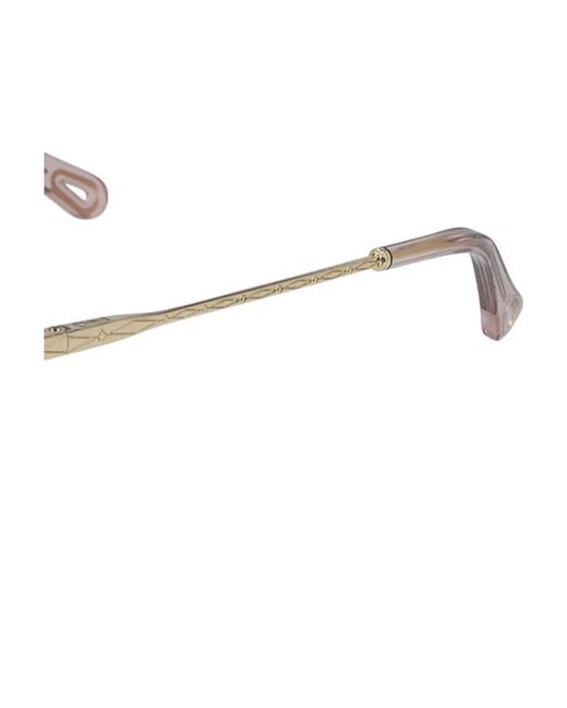 Chloé White Round Sunglasses