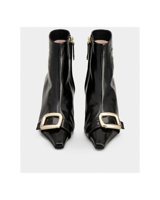 Roger Vivier Black Viv' Canard Boots