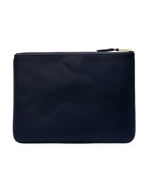 COMME DES GARÇONS PLAY Blue Zipper Wallet for men