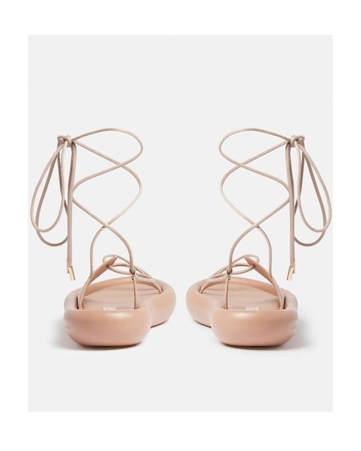 Stella McCartney Pink Tie Flat Sandals