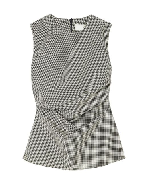 Rohe Gray Plaid Top