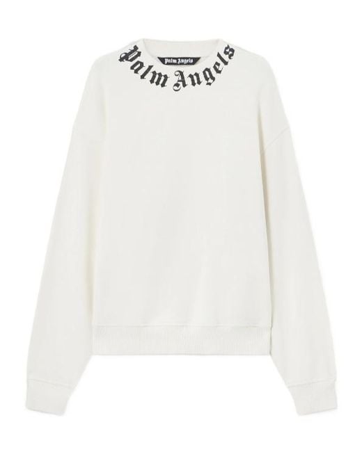 Palm Angels White Sweatshirts for men