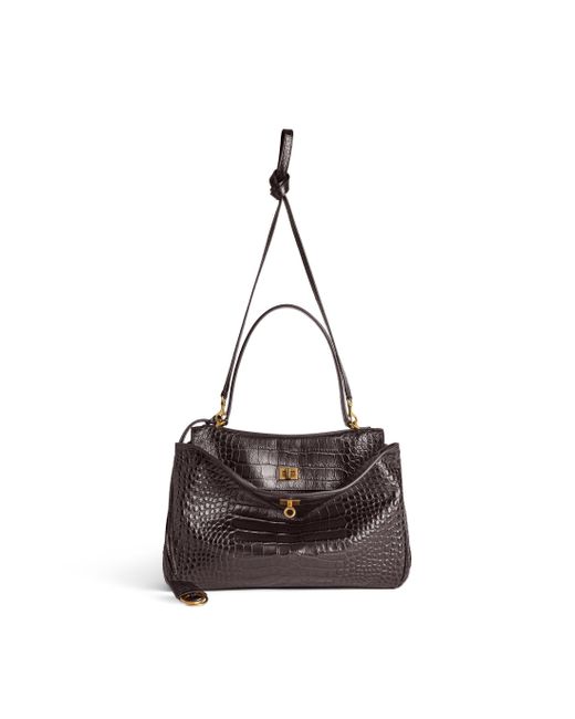 Balenciaga Brown Rodeo Medium Tote Bag