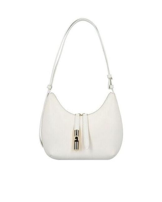 Furla White Goccia S Shoulder Bag