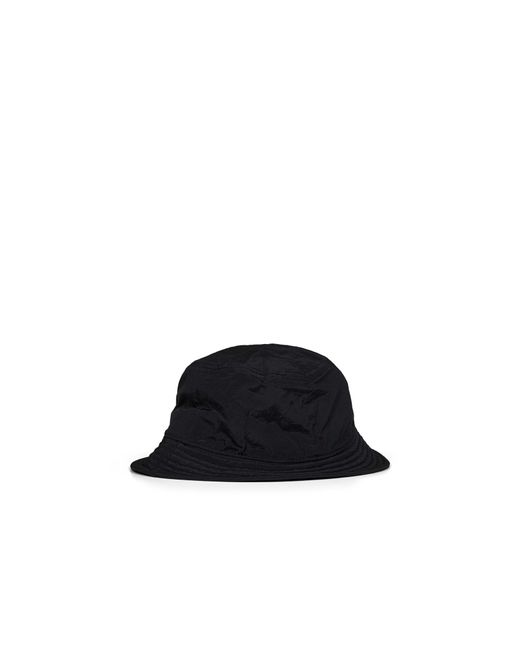 Stone Island Black Logo-Patch Bucket Hat for men