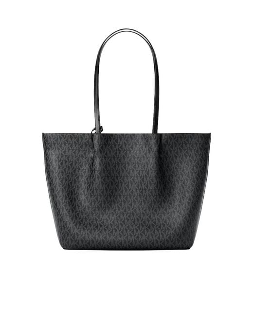 Michael Kors Black Carson Large Signature Logo Tote Bag