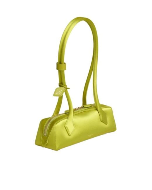 Alaïa Yellow Alaïa Le Teckel Small Satin Shoulder Bag