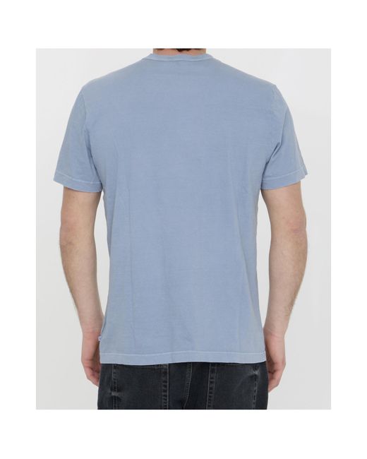 James Perse Blue Short-Sleeved Crewneck T-Shirt for men