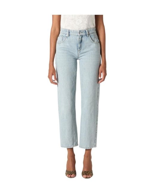 Blumarine Blue Logo-Embroidered Jeans