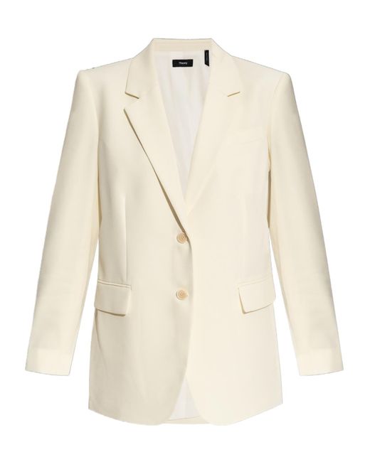 Theory Natural Single-Breasted Blazer