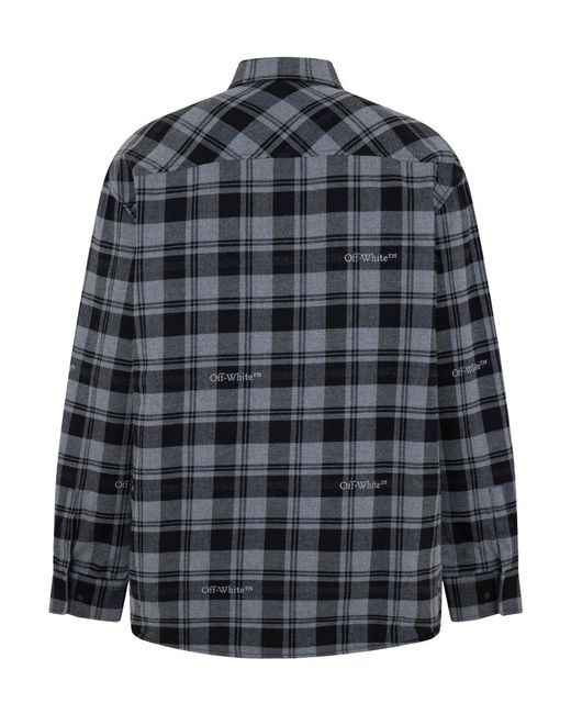 Off-White c/o Virgil Abloh Black Padded Overshirt Sn99 for men