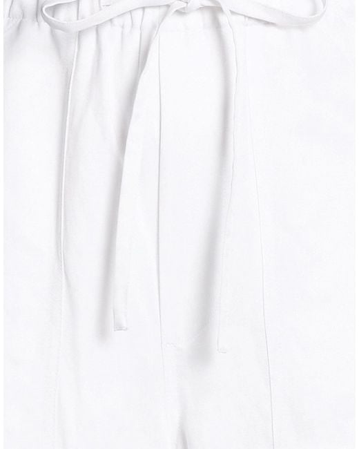 Rag & Bone White Drawstring Loose Trousers