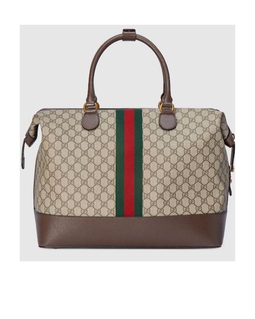Gucci Brown Savoy Duffle Bag for men