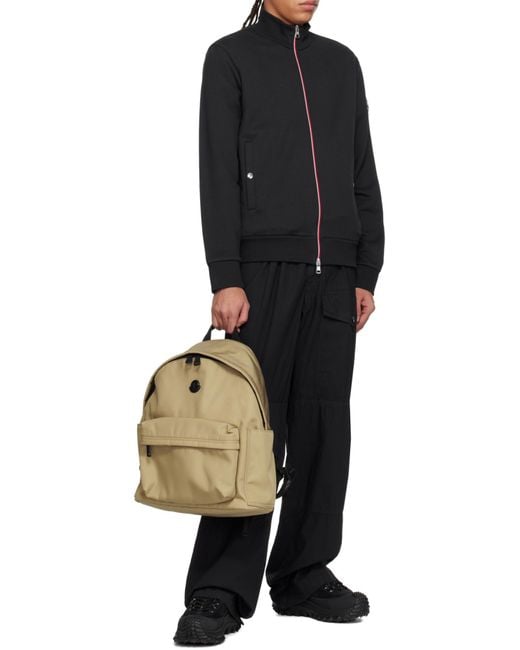 Moncler Green New Pierrick Logo Detailed Backpack for men