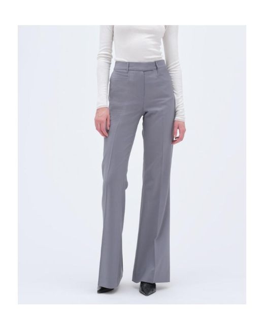 REMAIN Birger Gray Christensen Press Fold Flared Pants