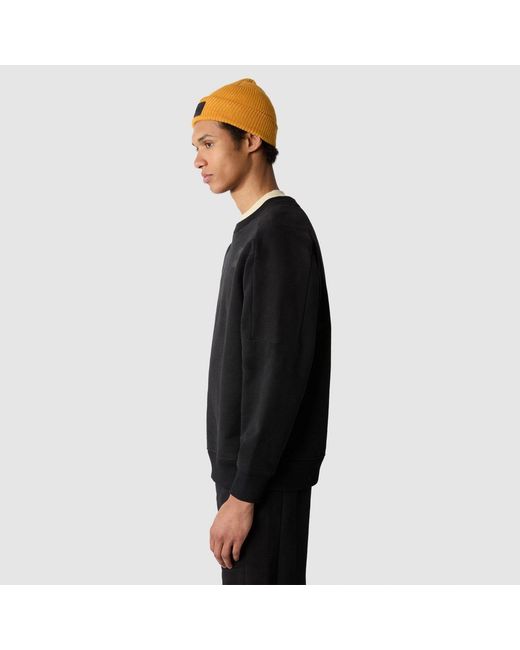 The North Face Black Logo Patch Crewneck Sweatshirt for men
