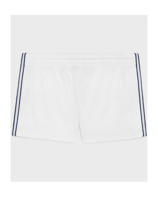 Céline Blue Double Jersey Mini Shorts