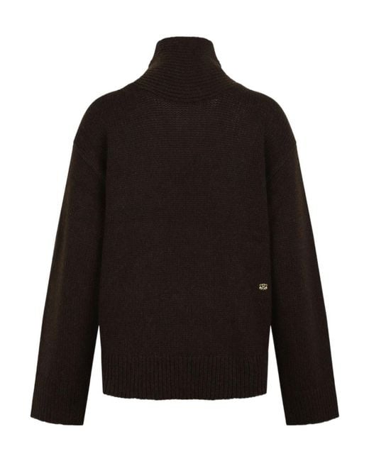 Ganni Black Crossed Strapped Open-Back Pullover