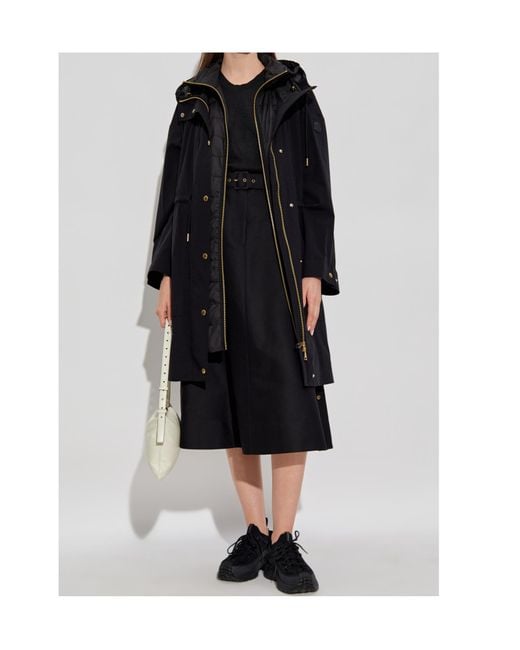 Moncler Gray Zip-Up Drawstring Jacket