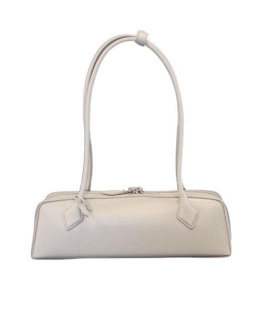 Alaïa White Alaïa Le Teckel Medium Shoulder Bag