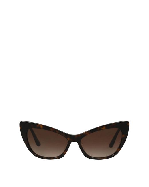 Dolce & Gabbana Brown Cat-Eye Sunglasses