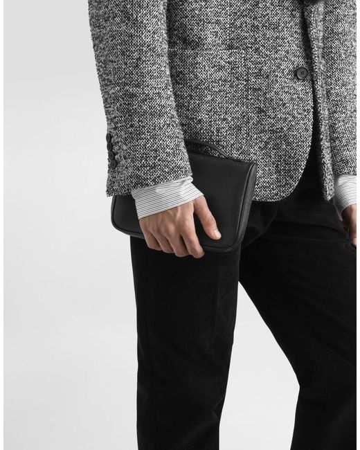 Dolce & Gabbana Black Sicily Clutch Bag for men