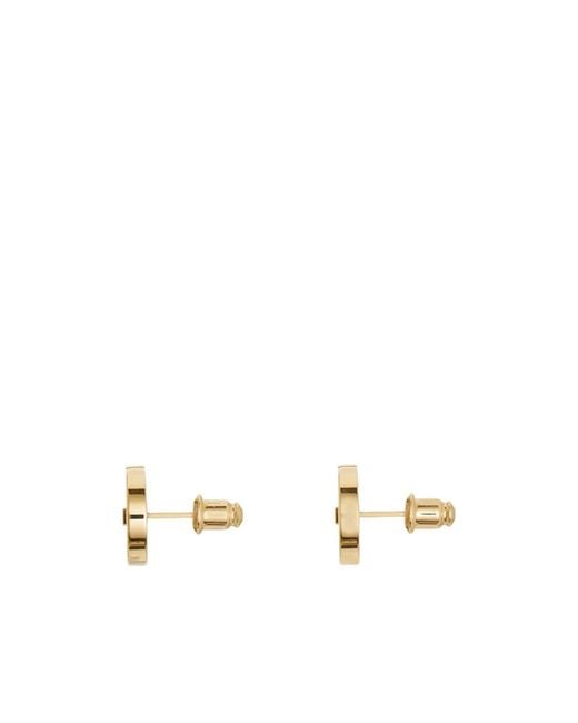 Ferragamo Natural Double Gancini Earrings