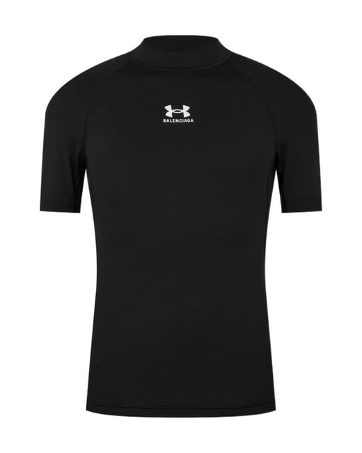 Balenciaga Black X Under Armour Logo T-Shirt for men