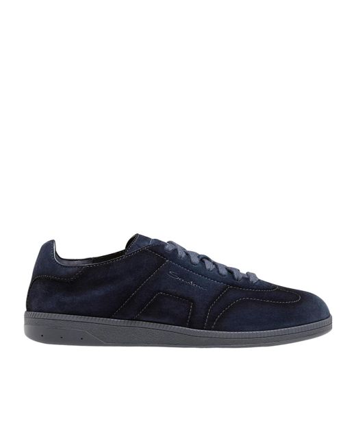 Santoni Blue Dbs Oly Low-Top Sneakers for men