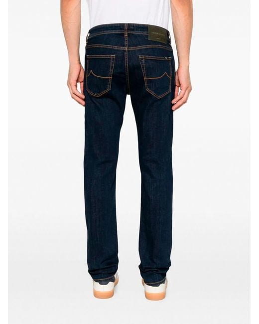 Jacob Cohen Blue Five-Pocket Jeans for men