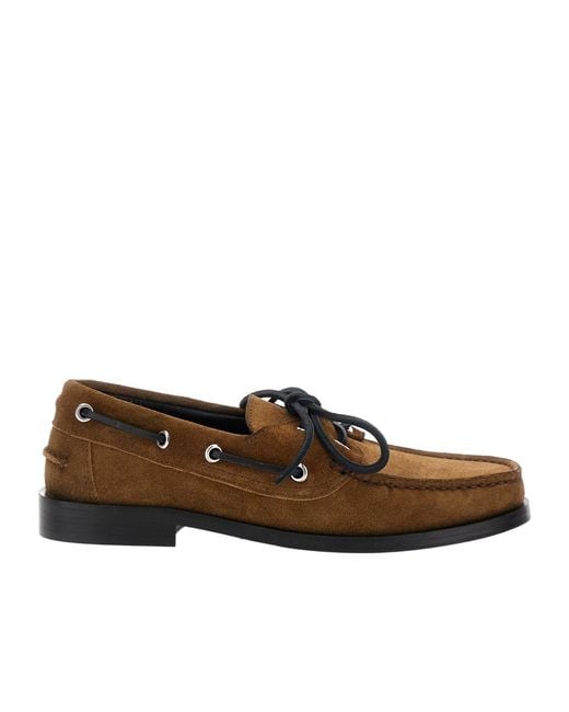 Aeyde Brown Harris Mocassin Flats