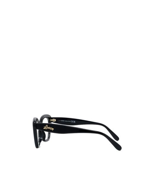 Loewe White Cat-Eye Frame Glasses